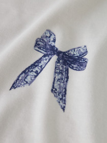 NAME IT Bluse Veen Bright White Lace Bow
